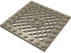 Набор LEGO Plate Special 8 x 8 with Grille [Hole in Center], Dark Tan