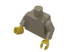 Набор LEGO Torso Plain / White Arms / Yellow Hands, Dark Tan