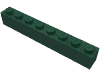 Набор LEGO Brick 1 x 8, Темно-зеленый