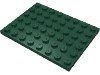 Набор LEGO Plate 6 x 8, Темно-зеленый