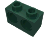 Набор LEGO Technic Brick 1 x 2 [2 Holes], Темно-зеленый