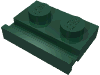 Набор LEGO Plate Special 1 x 2 with Door Rail, Темно-зеленый