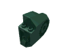 Набор LEGO Dinosaur Body Quarter with Pin Holes, Темно-зеленый