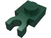 Набор LEGO Plate Special 1 x 1 with Clip Vertical [Thick U Clip], Темно-зеленый