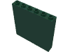 Набор LEGO Panel 1 x 6 x 5, Темно-зеленый