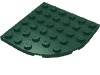 Набор LEGO Plate Round Corner 6 x 6, Темно-зеленый