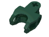 Набор LEGO Technic, Axle Connector 2 x 3 with Ball Socket, Closed Sides, Squared Ends, Темно-зеленый