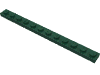 Набор LEGO Plate 1 x 12, Темно-зеленый