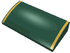 Набор LEGO Slope Brick Curved 2 x 4 with 2 Gold Stripes Print [No Bottom Tubes], Темно-зеленый