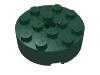 Набор LEGO Brick Round 4 x 4 [Centre Hole], Темно-зеленый