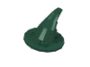 Набор LEGO Minifig Hat, Wizards New Version, Slightly Textured, Темно-зеленый