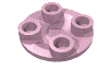 Набор LEGO Plate Round 2 x 2 with Rounded Bottom [Boat Stud], Ярко-розовый