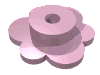 Набор LEGO Flower - Small, Ярко-розовый