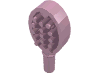 Friends Accessories Hair Brush with Heart on Reverse