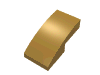 Набор LEGO Slope Curved 2 x 1 No Studs [1/2 Bow], Pearl Gold