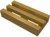 Набор LEGO Tile Special 1 x 2 Grille [Undetermined Type], Pearl Gold