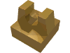 Набор LEGO Tile Special 1 x 1 with Clip and Straight Tips, Pearl Gold