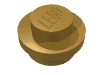 Набор LEGO Plate Round 1 x 1 with Solid Stud, Pearl Gold