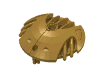 Набор LEGO Bionicle Weapon 5 x 5 Shield with 7 Fins, Pearl Gold