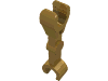 Набор LEGO Arm - Mechanical Straight [2 Clips at 90В°], Pearl Gold