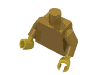 Набор LEGO Torso Plain / White Arms / Yellow Hands, Pearl Gold