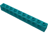 Набор LEGO Technic Brick 1 x 10 [9 Holes], Темно-бирюзовый