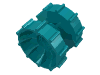 Набор LEGO Technic Tread Hub, Темно-бирюзовый