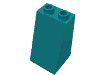 Набор LEGO Slope 75В° 2 x 2 x 3 - Recessed Studs, Темно-бирюзовый