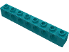 Набор LEGO Technic Brick 1 x 8 [7 Holes], Темно-бирюзовый