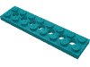 Набор LEGO Technic Plate 2 x 8 [7 Holes], Темно-бирюзовый