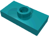 Набор LEGO Plate Special 1 x 2 with 1 Stud with Groove (Jumper), Темно-бирюзовый