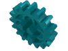 Набор LEGO Technic Gear 16 Tooth with Round Holes [Old Style], Темно-бирюзовый