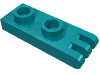 Набор LEGO Hinge Plate 1 x 2 with 3 Fingers and Hollow Studs, Темно-бирюзовый