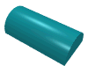 Набор LEGO Brick Curved 2 x 4 No Studs, Curved Top, Темно-бирюзовый