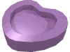 Набор LEGO Friends Accessories Hair Decoration, Heart with Pin, Medium Lavender