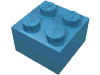 Набор LEGO Brick 2 x 2, Maersk Blue