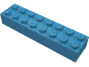 Набор LEGO Brick 2 x 8, Maersk Blue
