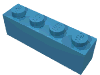 Набор LEGO Brick 1 x 4, Maersk Blue
