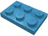 Набор LEGO Plate 2 x 3, Maersk Blue