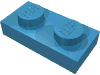 Набор LEGO Plate 1 x 2, Maersk Blue