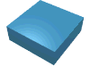 Набор LEGO Tile 1 x 1 with Groove, Maersk Blue