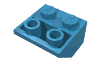 Набор LEGO Slope Inverted 45В° 2 x 2 [Ovoid Bottom Pin], Maersk Blue