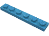Набор LEGO Plate 1 x 6, Maersk Blue