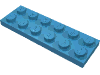 Набор LEGO Plate 2 x 6, Maersk Blue