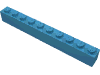 Набор LEGO Brick 1 x 10, Maersk Blue