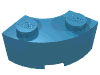 Набор LEGO Brick, Round Corner 2 x 2 Macaroni with Stud Notch and Reinforced Underside (New Style), Maersk Blue