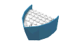 Набор LEGO Boat Section Bow  6 x  8 x  3.333 with White Deck, Maersk Blue
