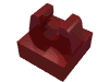 Набор LEGO Tile Special 1 x 1 with Clip with Rounded Tips, Темно-красный