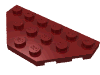 Набор LEGO Wedge Plate 3 x 6 Cut Corners, Темно-красный