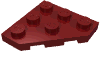 Набор LEGO Wedge Plate 3 x 3 Cut Corner, Темно-красный